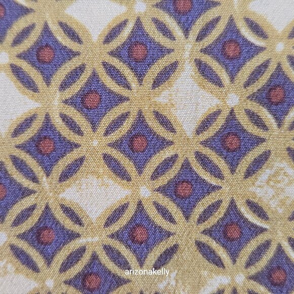 Unused Oscar de la Renta Silk Oblong Scarf Yellow Brown Flowers - Picture 12 of 15